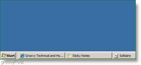 Barre des tâches de Windows 7 Classic XP