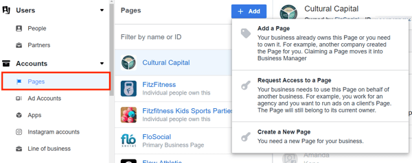 Utilisez Facebook Business Manager, étape 10.