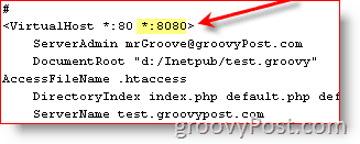 Configurer Apahce pour utiliser plusieurs ports:: groovyPost.com