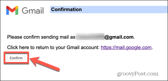gmail confirmer l'alias