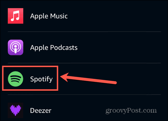 lien Alexa Spotify