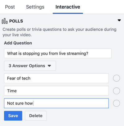 Comment utiliser Facebook Live dans votre marketing, étape 5.
