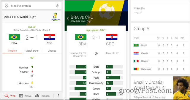 Coupe du monde 2014: utilisez Google maintenant pour suivre vos équipes