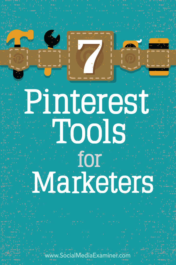 7 outils Pinterest pour les marketeurs: Social Media Examiner