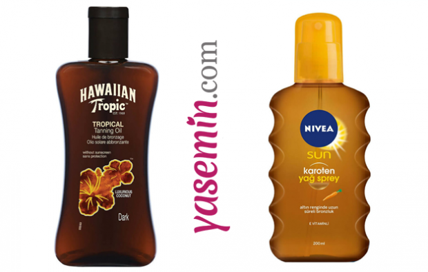 HAWAIIAN TROPIC Sun Oil & Coconut 200ml F0 and Bronzaştırıc NIVEA Sun Spray SPF 50 Sunscreen 200 ml
