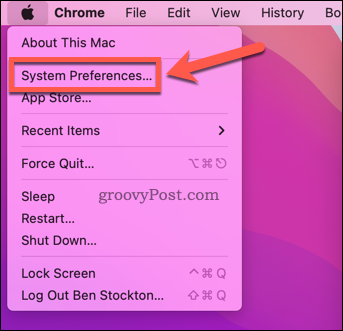 Ouvrir les Préférences Système sur un Mac