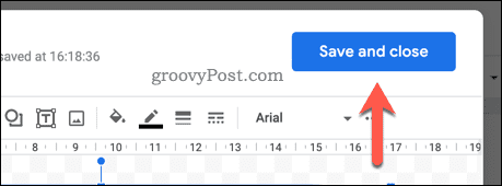 Enregistrer un nouveau dessin dans Google Docs