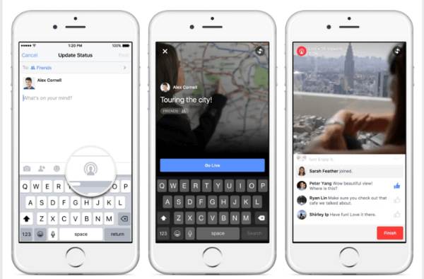 facebook étend la vidéo en direct sur iphone