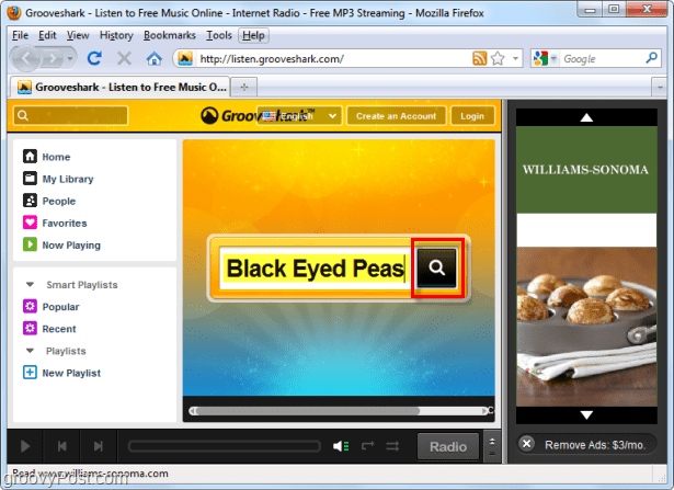Grooveshark pour Black Eyed Peas