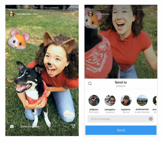 Instagram a annoncé que les utilisateurs peuvent désormais partager des histoires Instagram en direct.