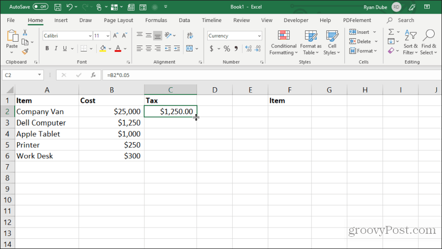 remplir les cellules en excel