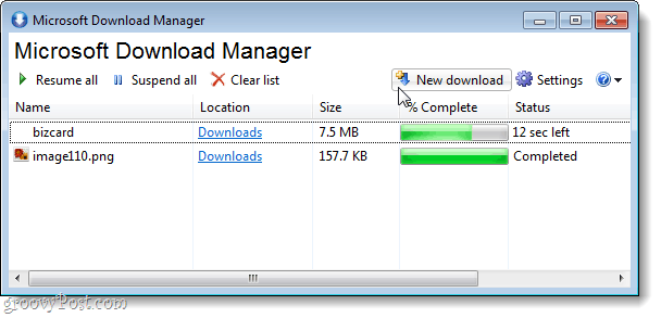 Microsoft Download Manager est un outil simple pour le téléchargement sur des connexions instables ou lentes