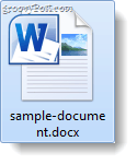 Fichier d'exemple .docx