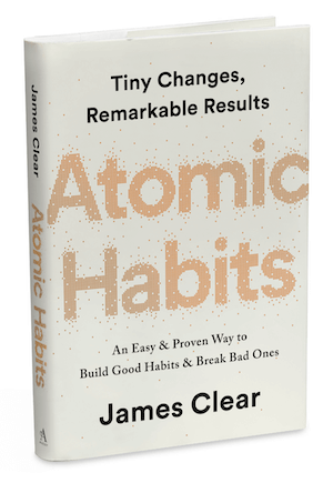 couverture de livre pour Atomic Habits par James Clear