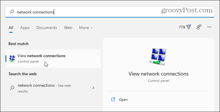 connexions réseau windows 11
