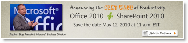Événement de lancement de Microsoft Office 2010