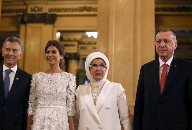 La Première Dame Erdoğan accueillie au sommet du G20 en Argentine