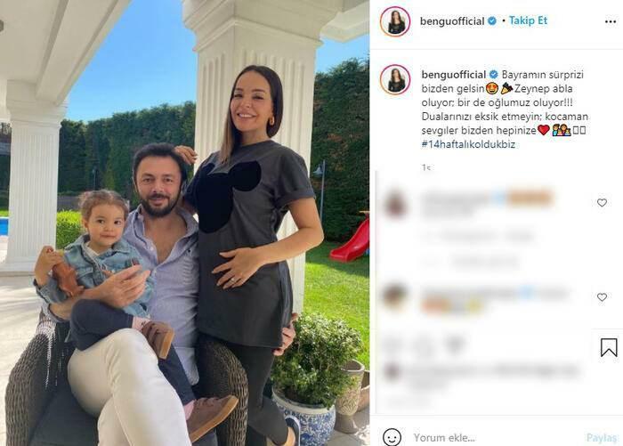 Bengü devient mère pour la deuxième fois! Bengü a également annoncé le sexe de son bébé!