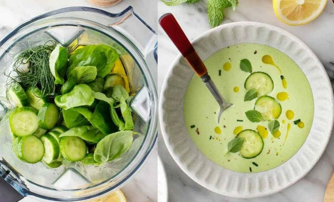 La soupe froide idéale de l'été! Comment faire une soupe froide de concombre? Recette de soupe au concombre