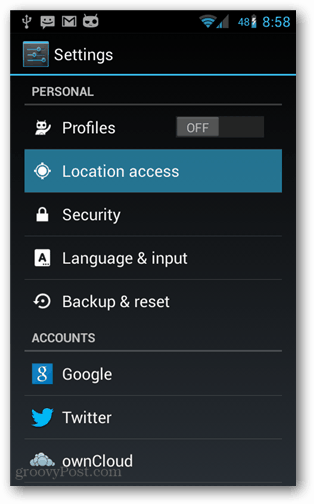 Comment désactiver la détection de localisation Google sur Android Mobile
