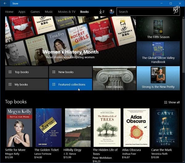 EBooks Windows 10