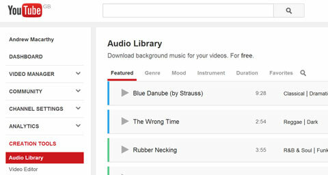 bibliothèque audio youtube