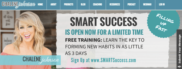 Promotion des produits Smart Success de Chalene Johnson