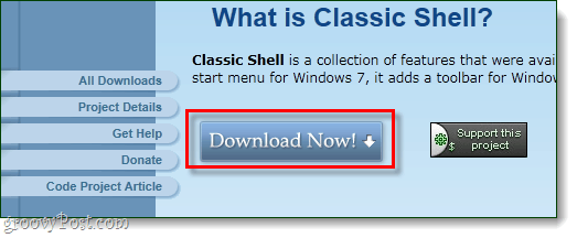 télécharger le shell classique depuis sourceforge