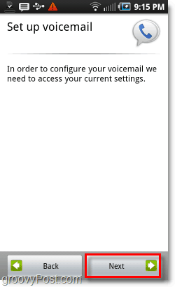 Configuration de Google Voice sur Android Mobile Voicemail