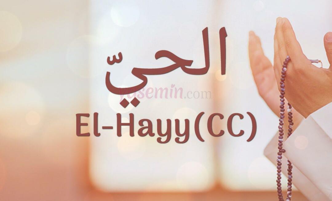 Que signifie El-Hayy (cc) d'Esma-ul Husna? Quelles sont les vertus d'Al-Hayy (cc)? 