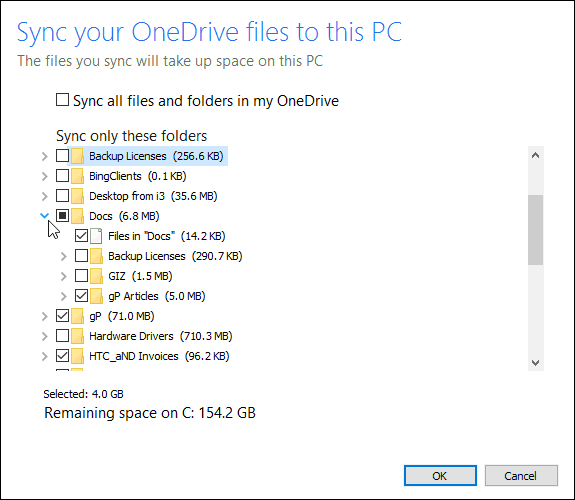 Comment sélectionner la synchronisation des dossiers OneDrive dans la fenêtre 10