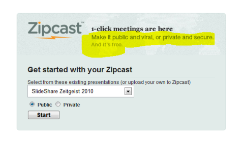 réunions zipcast
