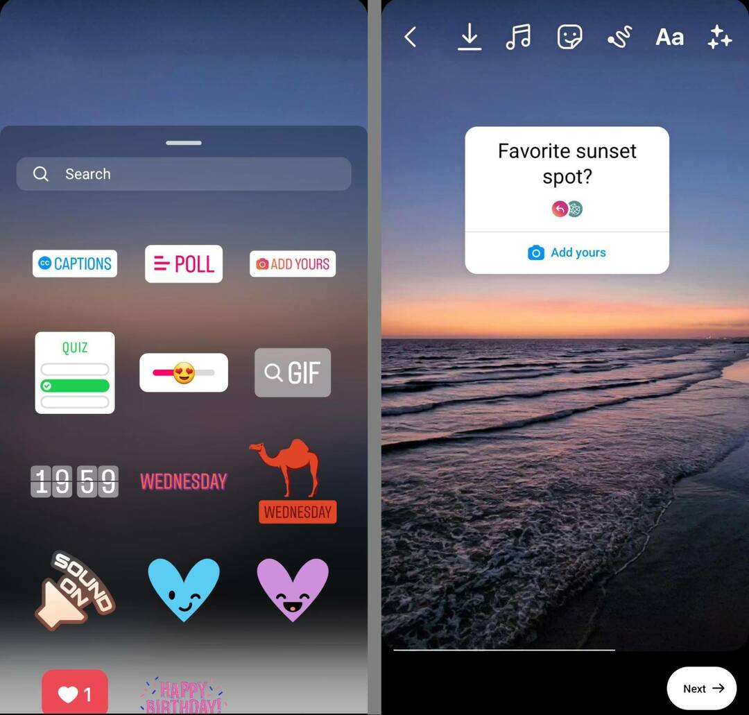 comment-utiliser-instagram-short-form-video-tools-interactive-stickers-sliders-polls-quizes-example-10