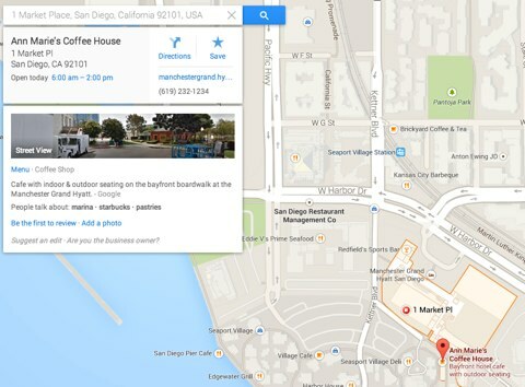 informations sur l'entreprise google maps